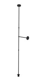 Zara Multi Height Fixed Pendant (FRAME ONLY), 1 Light E27, Satin Black