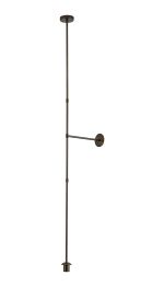 Zara Multi Height Fixed Pendant (FRAME ONLY), 1 Light E27, Bronze