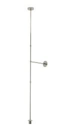 Zara Multi Height Fixed Pendant (FRAME ONLY), 1 Light E27, Polished Nickel