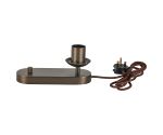 Zara Table Lamp With Rotary Dimmer Without Shade, 1 Light E27, Bronze