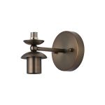 Zara Wall Light (FRAME ONLY), 1+1 Up & Down Light G9+E27, Bronze