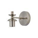 Zara Wall Light (FRAME ONLY), 1+1 Up & Down Light G9+E27, Satin Nickel