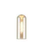 Zara Tubular 10 x 25cm Glass Shade (A), Cognac
