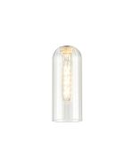 Zara Tubular 10 x 25cm Glass Shade (A), Clear