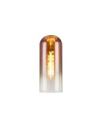 Zara Tubular 10 x 25cm Glass Shade (A), Copper Fade