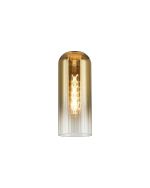 Zara Tubular 10 x 25cm Glass Shade (A), Gold Fade