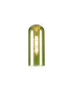 Zara Tubular 10 x 25cm Glass Shade (A), Moss Green
