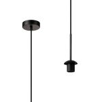 Zara 1.75m Single Pendant (FRAME ONLY), 1 Light E27, Satin Black