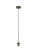 Zara 1.75m Single Pendant (FRAME ONLY), 1 Light E27, Bronze