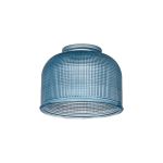Luxe 14.5x11cm Prismatic Dome Glass Shade (D), Blue