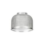 Luxe 14.5x11cm Prismatic Dome Glass Shade (D), Clear