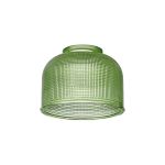 Luxe 14.5x11cm Prismatic Dome Glass Shade (D), Green