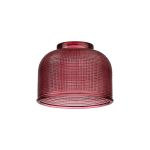 Luxe 14.5x11cm Prismatic Dome Glass Shade (D), Purple