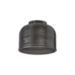 Luxe 14.5x11cm Prismatic Dome Glass Shade (D), Smoke