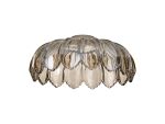 Luxe 26x10cm Petal Bowl Glass Shade (G), Cognac