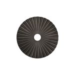 Luxe 25cm Pleated Disc Metal Shade (Q), Pewter