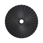 Luxe 35cm Pleated Disc Metal Shade (Q), Black