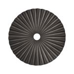 Luxe 35cm Pleated Disc Metal Shade (Q), Pewter