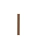 Thalia 60cm Rectangle Wall Lamp, 1 x 17W LED, 3000K, 1654lm, IP65, Dark Brown, 3yrs Warranty