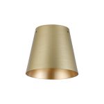Tera 16 x 14cm (Top Hole 105mm) Brass/Gold Metal Shade (A), NO SUPPORT RODS INCLUDED