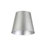 Tera 16 x 14cm (Top Hole 105mm) Light Grey/Silver Metal Shade (A), NO SUPPORT RODS INCLUDED