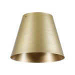 Tera 23 x 18cm (Top Hole 105mm) Brass/Gold Metal Shade (A) NO SUPPORT RODS INCLUDED,