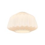 Alux 30cm x 20cm Origami Trapezium Glass (A) Shade, Opal