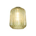 Alux 20cm x 26cm Origami Cylinder Glass (B) Shade, Moss Green