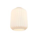 Alux 20cm x 26cm Origami Cylinder Glass (B) Shade, Opal