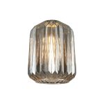 Alux 20cm x 26cm Origami Cylinder Glass (B) Shade, Smoke