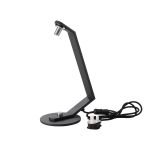 Bagno Table Lamp Without Shade, 1 Light G9, Black/Polished Chrome