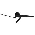 Groenland 122cm 24W LED Dimmable Ceiling Light With Built-In 30W DC Fan, 2700-5000K Remote & APP Control, 2640lm, Black, 5yrs Warranty