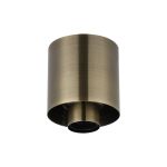 Odeyscene 10cm Ceiling Light (FRAME ONLY), 1 x E27, Antique Brass