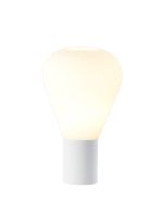 Odeyscene Table Lamp With Narrow Glass, 1 x E27, Satin White/Opal/Clear PVC Cable