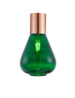 Odeyscene 23cm Ceiling Light With Narrow Glass, 1 x E27, Antique Copper/Bottle Green