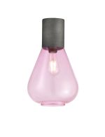 Odeyscene 23cm Ceiling Light With Narrow Glass, 1 x E27, Pewter/Lilac