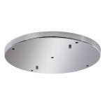 Hayes 5 Hole 40cm Round Ceiling Plate Polished Chrome Stainless Steel