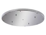 Hayes 9 Hole 60cm Round Ceiling Plate Polished Chrome Stainless Steel