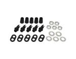 Hayes 1.4cm 5pcs Compression Cable Grip Pack Black