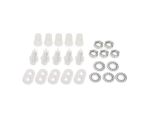 Hayes 1.4cm 5pcs Compression Cable Grip Pack Clear