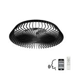 Himalaya 63cm 70W LED Dimmable Light With Built-In 35W Fan With Single Speed Reverse, Remote, APP & Alexa/Google Voice Control, 7700lm, Black