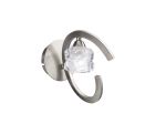 Ice Wall Lamp 1 Light G9 ECO, Satin Nickel