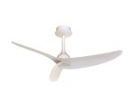 Ipanema IP44 1.2m 32W DC Fan (No Light)With Remote Control, White, 5yrs Warranty