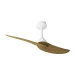 Ipanema 1m 32W Twin Blade Ceiling Fan (No Light), Remote Control, White/Wood, 5yrs Wty
