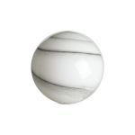 Jestero IP 15cm Round Marble Effect Glass Shade (H), E27 Thread, White / Grey