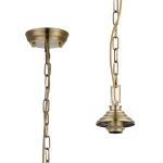 Amara 11cm Single Pendant (FRAME ONLY), 1 x E27, Antique Brass
