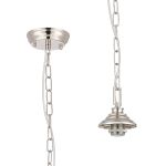 Amara 11cm Single Pendant (FRAME ONLY), 1 x E27, Polished Nickel