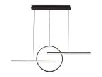 Kitesurf Centre Loop Linear Pendant, 50W LED, 3000K, 4000lm, Black, 3yrs Warranty