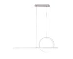 Kitesurf Loop Over Linear Pendant, 30W LED, 3000K, 2400lm, White, 3yrs Warranty