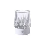 Lax Rechargeable Battery Operated Table Lamp, 1W LED, 3000K, 110lm, 3-Step Touch Dimmable, IP44, Matt White